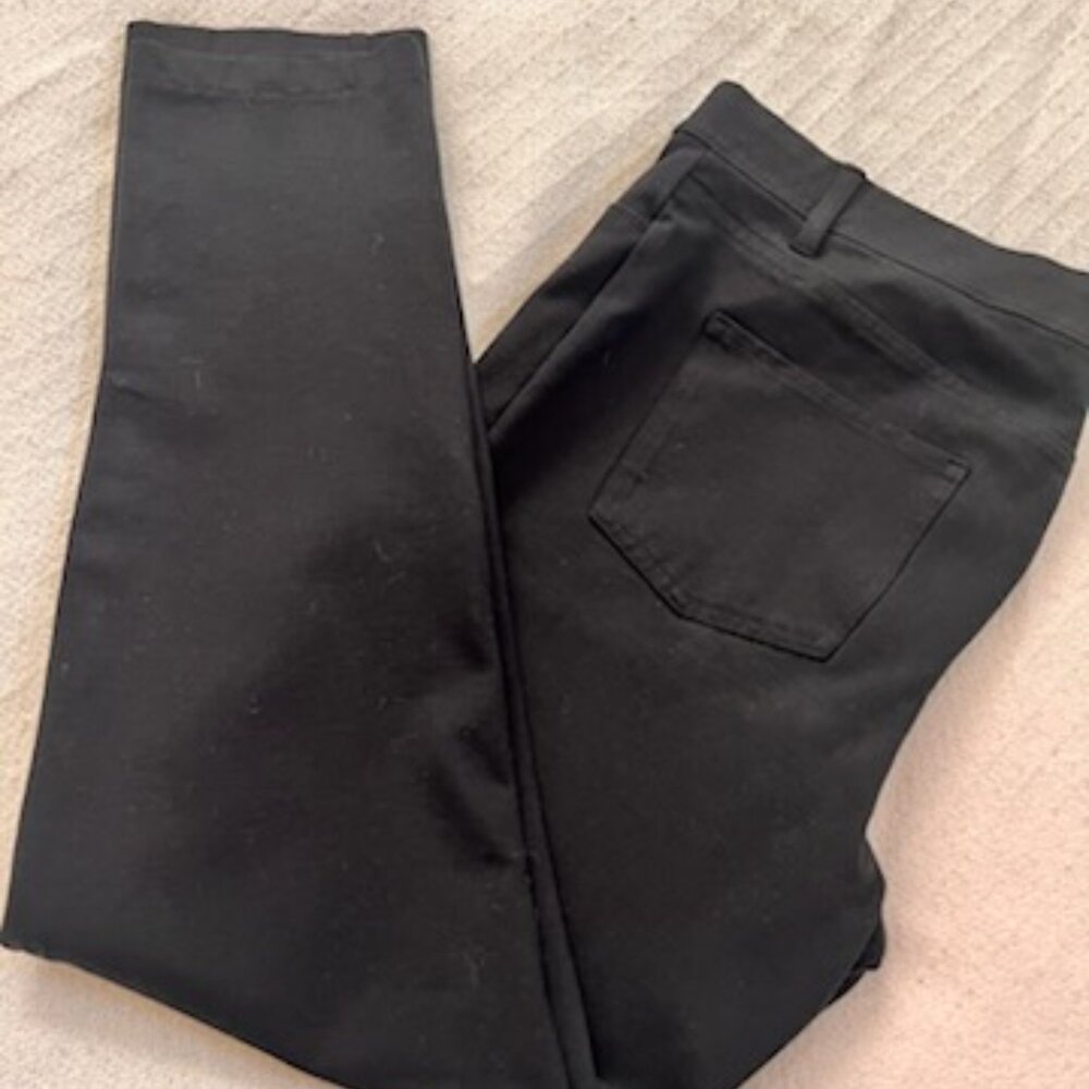 Women’s Black Stretch Slim Pants - Picture 4 of 6